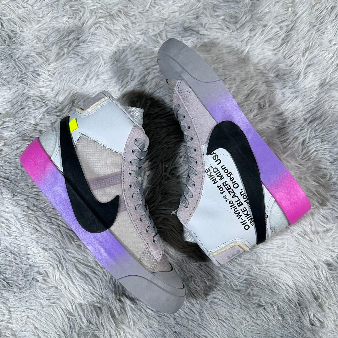 Nike Blazer Mid Off-White Wolf Grey Serena Queen