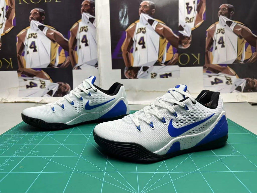 Nike Kobe 9 EM Low Protro Duke Blue Devils PE White