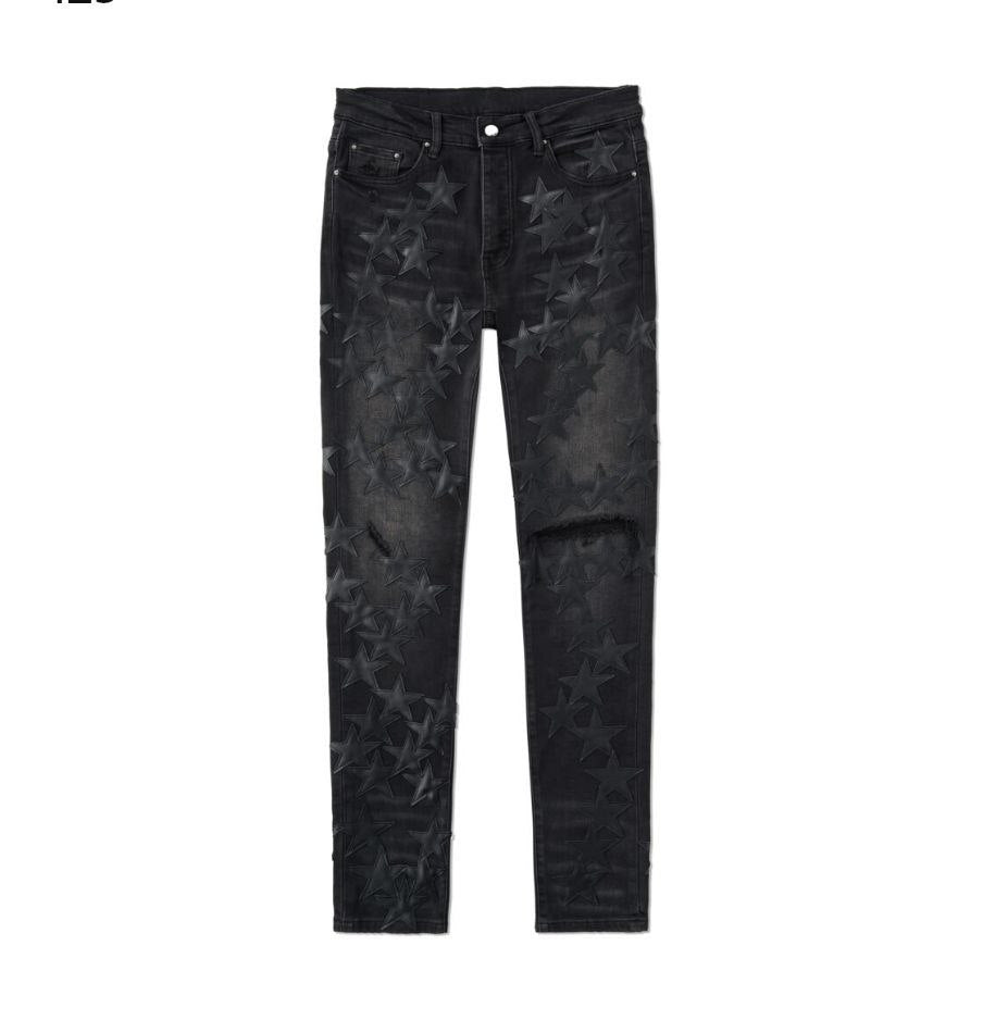 Amiri Chemist Leather Star Jeans