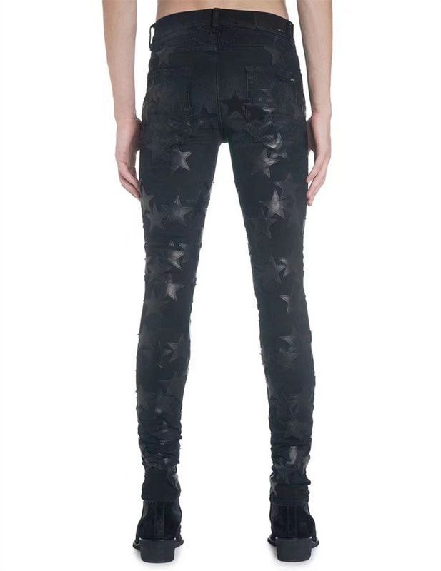 Amiri Chemist Leather Star Jeans