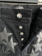 Amiri Chemist Leather Star Jeans
