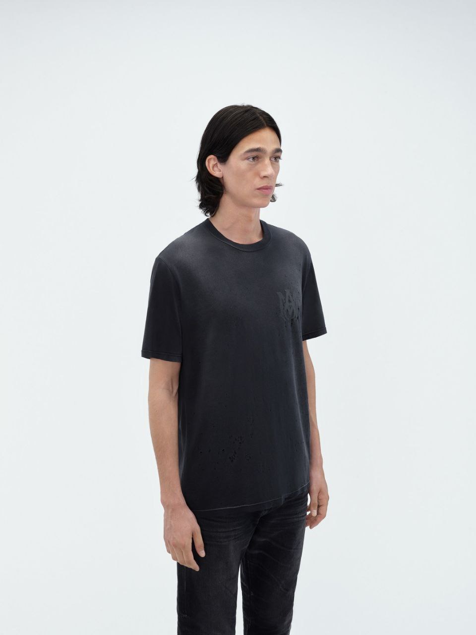 Amiri Charcoal Crystal T-Shirt