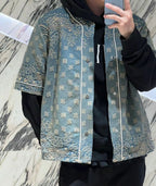 Amiri Bandana Jacquard Baseball Shirt