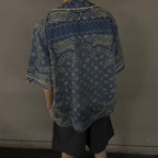 Amiri Bandana Jacquard Baseball Shirt