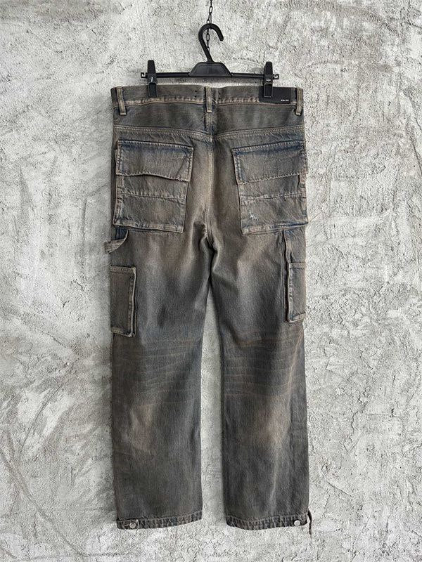 Amiri Indigo Stack Workman Jeans
