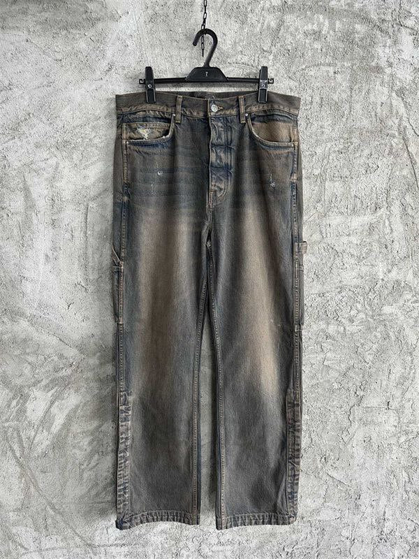 Amiri Indigo Stack Workman Jeans