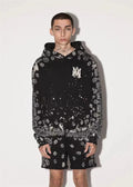 Amiri Taupe Bandana Bleach All Over Hoodie