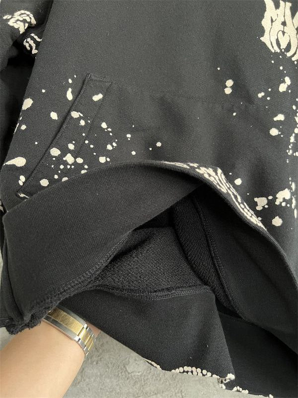 Amiri Taupe Bandana Bleach All Over Hoodie