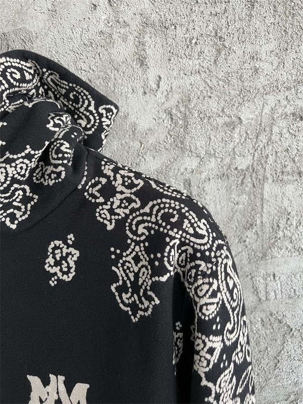 Amiri Taupe Bandana Bleach All Over Hoodie
