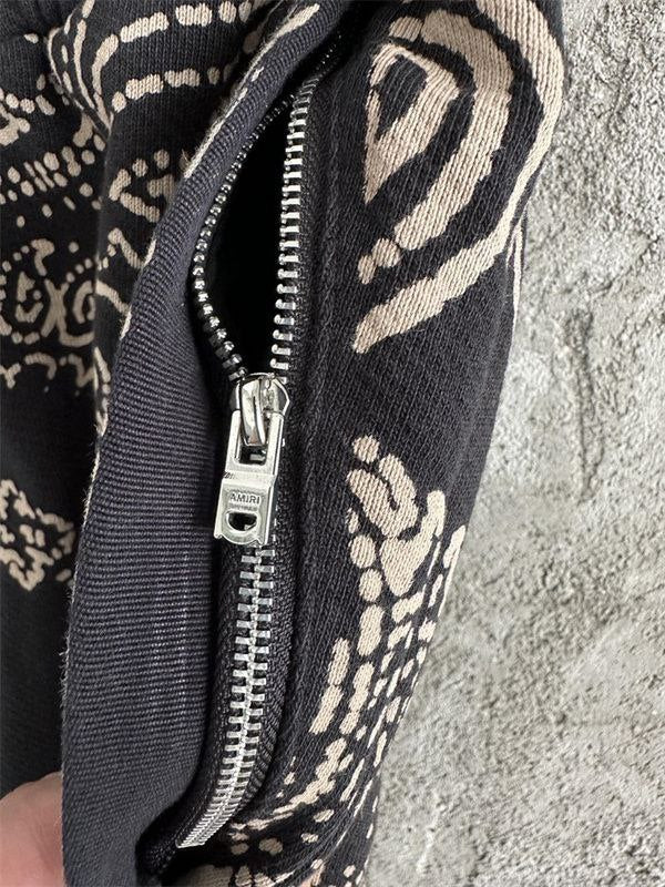Amiri Taupe Bandana Bleach All Over Pants