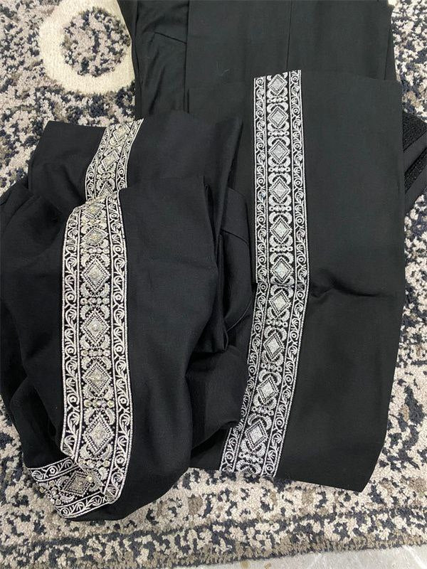 Amiri Rhinestone Bell Bottoms