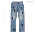Chrome Hearts Straight Jeans (Silver)