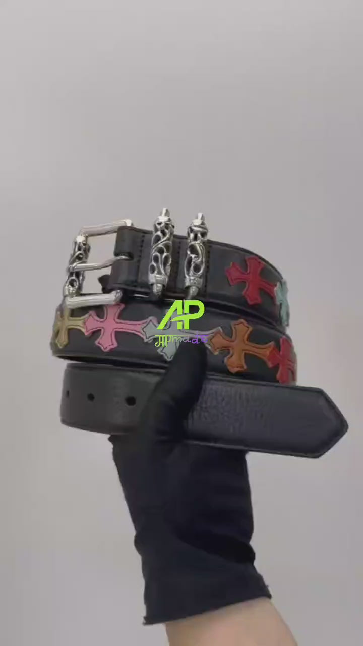 Chrome Hearts Roller Leather Belt