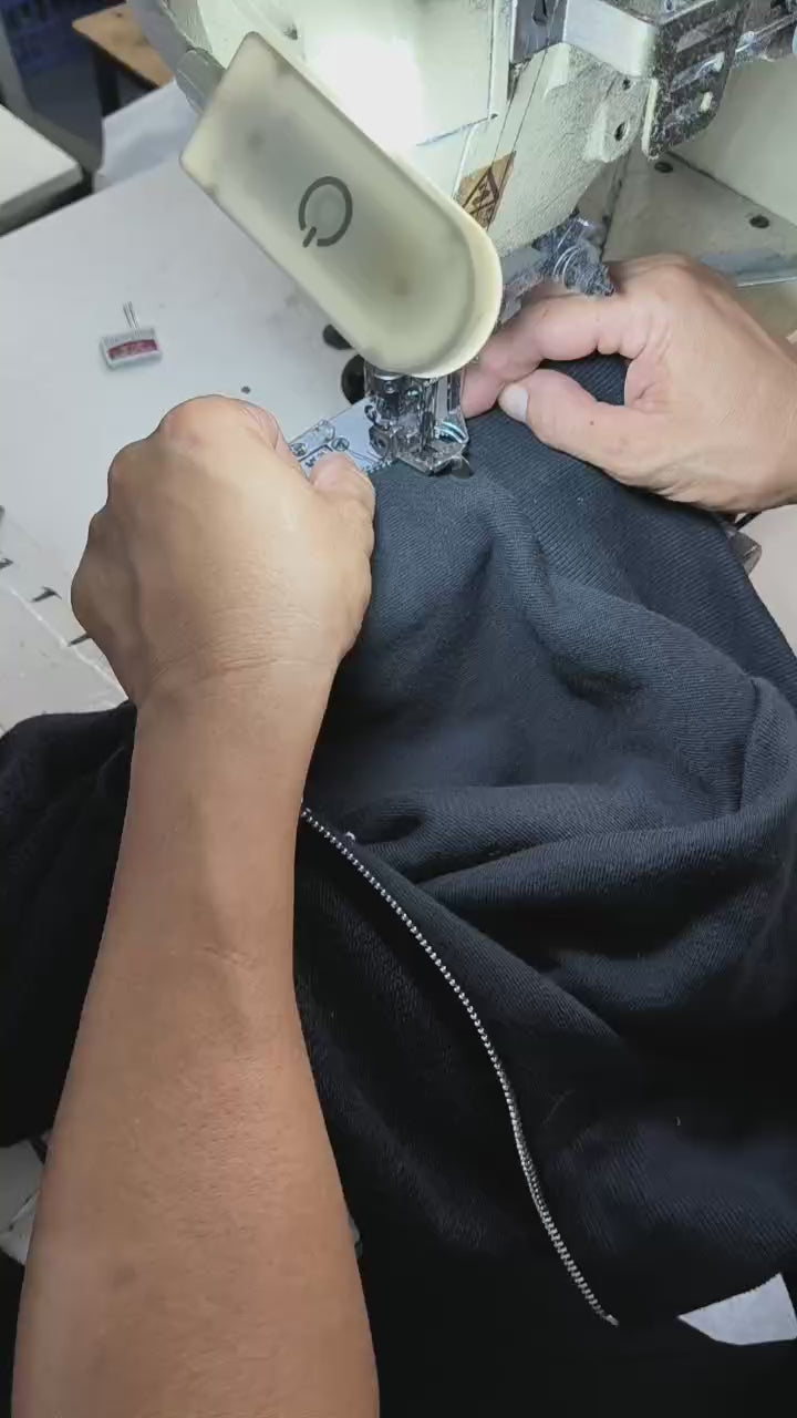 Miu Miu Stand-Up Collar Long Sleeve Sweatshirt