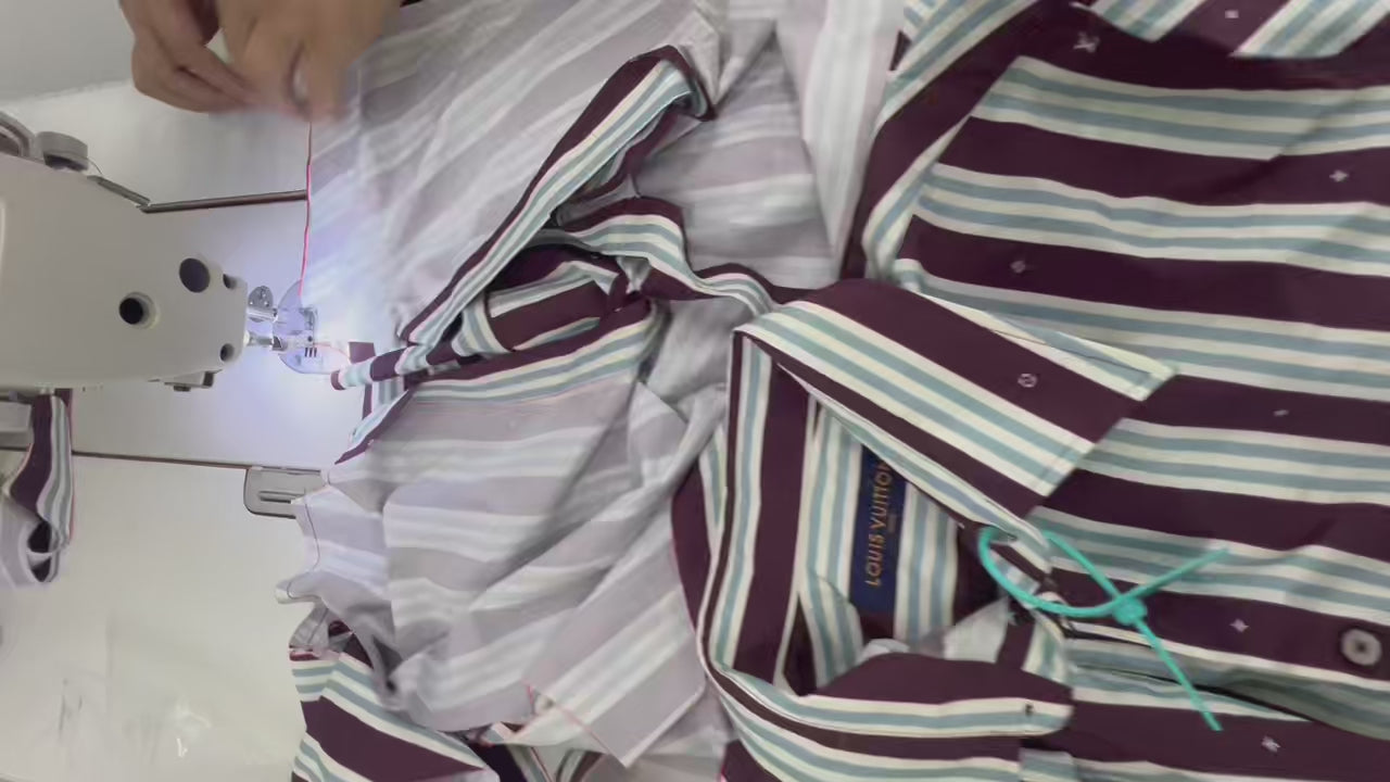 Louis Vuitton Striped Short-Sleeve Shirt