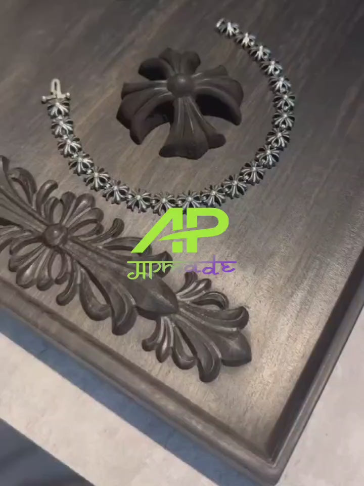 Chrome Hearts Cross Flower Insert Bracelet
