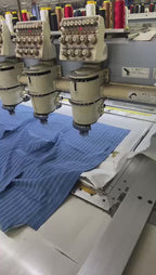 Loewe Striped Single-Breasted Peak Collar Long-Sleeved Shirt