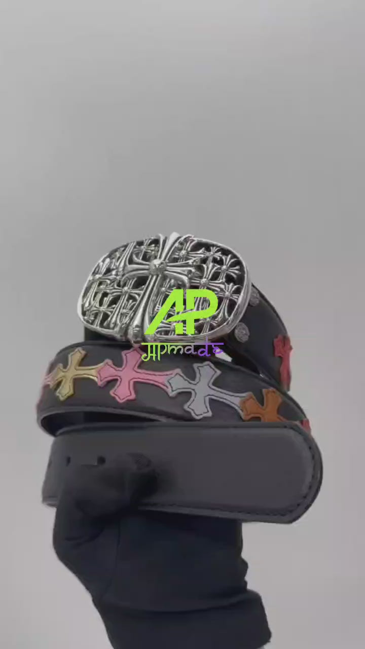 Chrome Hearts Leather Burial Belt